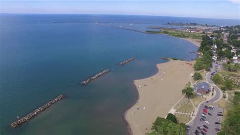 Lake Erie Ohio USA Phantom 3 Drone - YouTube