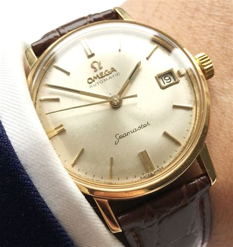 Vintage Omega Seamaster Automatic Solid Gold Date | Vintage Portfolio