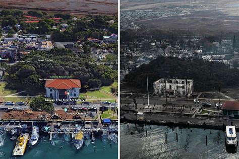 Maui before and after fires: Photos, video show extent of devastation