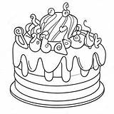Rainbow Sprinkles Cake Coloring Page  Pagescom sketch template