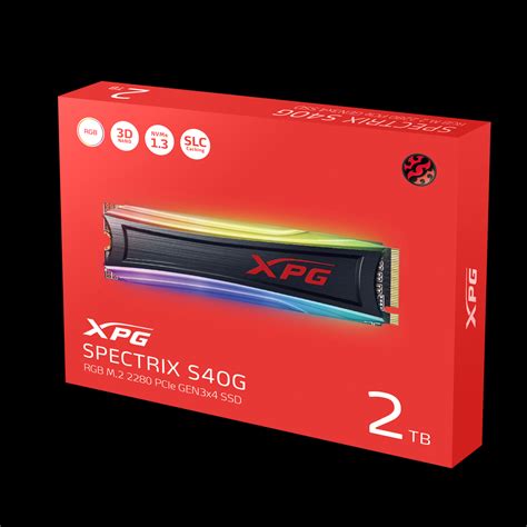 XPG SPECTRIX S40G RGB PCIe Gen3x4 M.2 2280 Solid State Drive