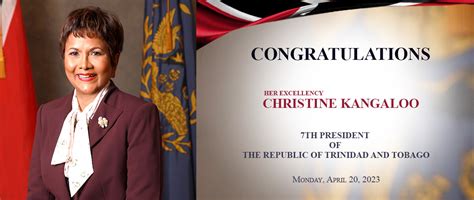 Inaugural Address by Her Excellency Christine Carla Kangaloo – Seventh ...