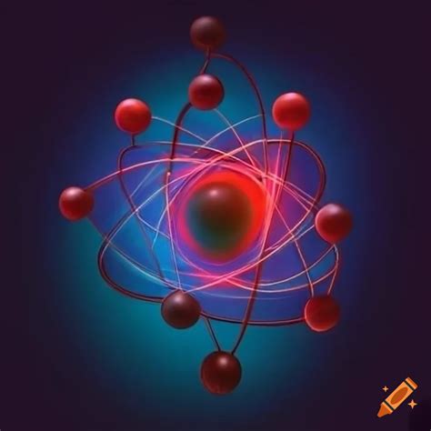 Atomic structure diagram on Craiyon