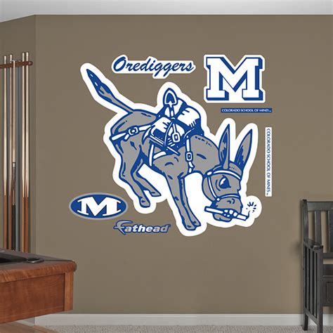 Colorado School of Mines Orediggers Logo Wall Decal | Shop Fathead® for Colorado School of Mines ...