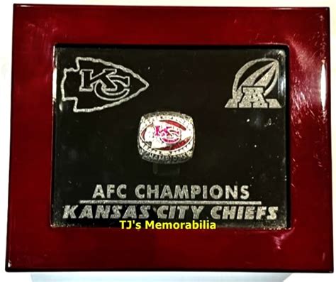 2020 KANSAS CITY CHIEFS AFC CHAMPIONSHIP RING & LIGHTED PRESENTATION BOX - Buy and Sell ...