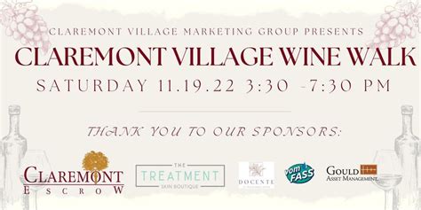 Claremont Village Wine Walk | Claremont Village | November 19, 2022