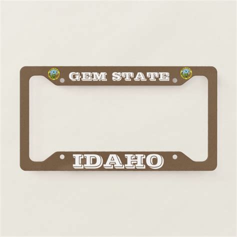 Idaho Classic License Plate Frame | Zazzle.com