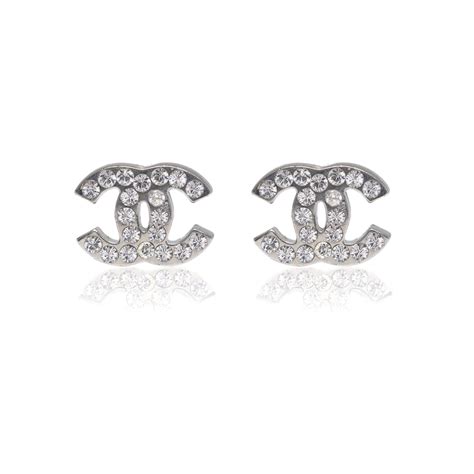 Chanel Strass CC Stud Earrings– Oliver Jewellery