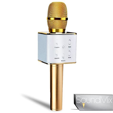 Amazon product list: Soundmix Q7 Portable Karaoke Microphone-Wireless Vocal Microphone for ...