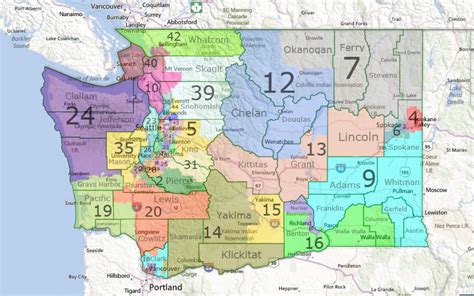 Washington State Legislative Map - Printable Map