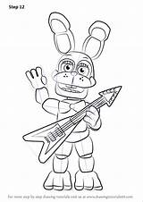 Fnaf Toy Bonnie Coloring Pages  Learn How To Draw From Five sketch template