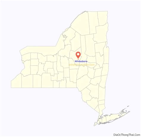 Map of Whitesboro village, New York