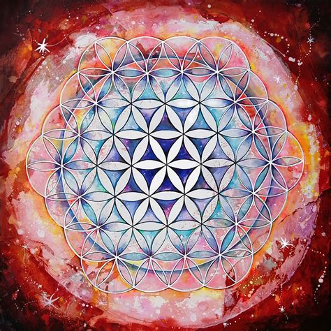 THE FLOWER OF LIFE MANDALA (canvas) – agnesmateu.com