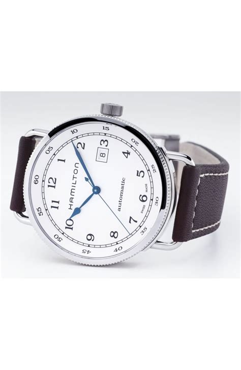 Hamilton Khaki Automatic Leather Strap Watch, 43mm | Nordstrom ...