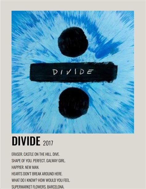 ed sheeran divide album poster | Music poster design, Artist album, Ed ...