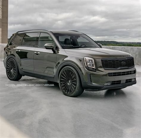 Spooky Kia Telluride With “Shadow Line” Treatment Hunkers Down on ...