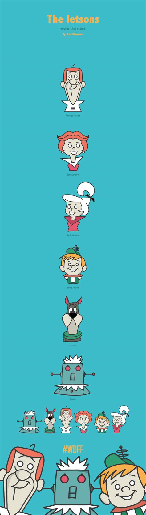 The Jetsons Vector Characters on Behance