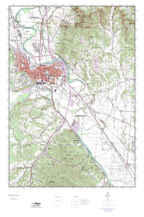 MyTopo Chillicothe East, Ohio USGS Quad Topo Map