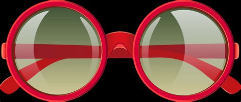 Download Red Round Sunglasses Vector | Wallpapers.com