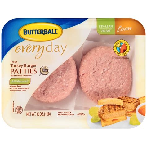 Butterball Fresh Turkey Burger Patties (16 oz) from Food Lion - Instacart