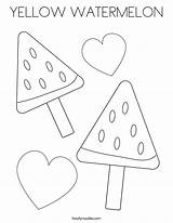 YELLOW WATERMELON Coloring Page  Twisty Noodle sketch template