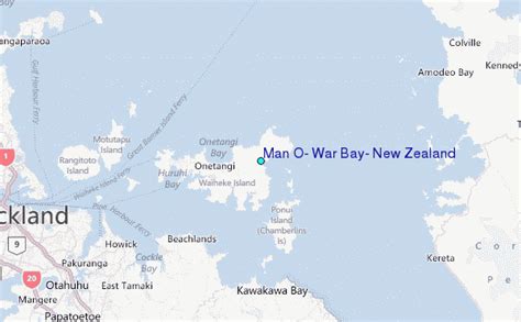 Man O' War Bay, New Zealand Tide Station Location Guide