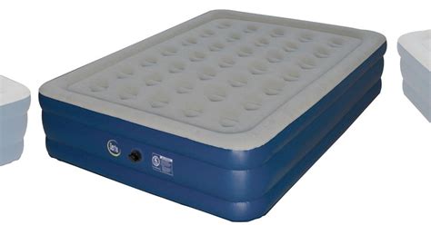 Serta 18'' NeverFlat Raised Queen Air Mattress w/ Air Pump Only $39.98 (Regularly $175)