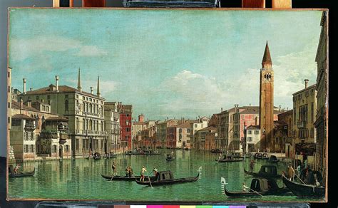 Canaletto (Giovanni Antonio Canal) | The Grand Canal, Venice, Looking Southeast, with the Campo ...