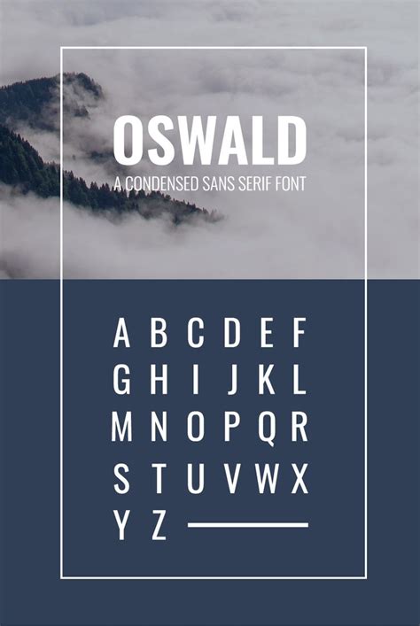 Oswald Font | Handwriting fonts, Poster fonts, Typography