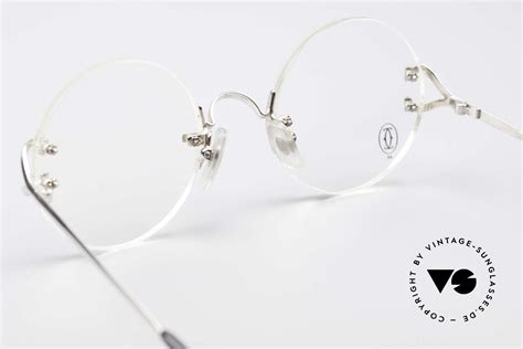 Sunglasses Cartier Madison Rimless Round Platinum Frame | Vintage ...