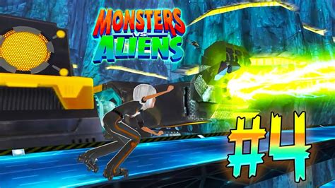 Monsters VS Aliens PC: Walkthrough Game Level 4 - Pursuit [Ginormica/Susan] - YouTube