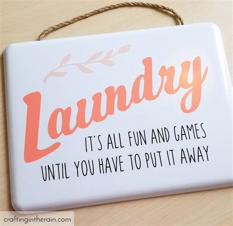 Funny Laundry Room Sign - Crafting in the Rain