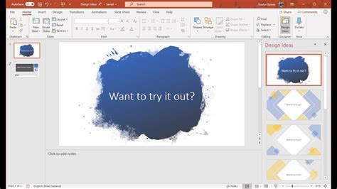 PowerPoint AI feature: Design ideas - YouTube