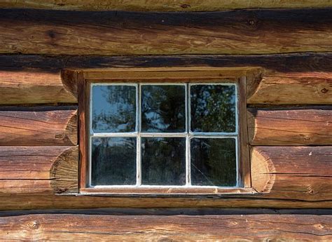 Looking through a rustic log cabin window | Log cabin living, Windows, Log cabin