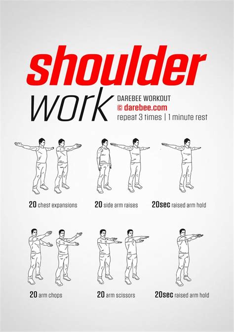 100 Office Workouts | Shoulder workout, Chest and shoulder workout ...