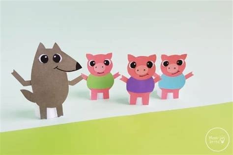 Three Little Pigs Puppets Printable