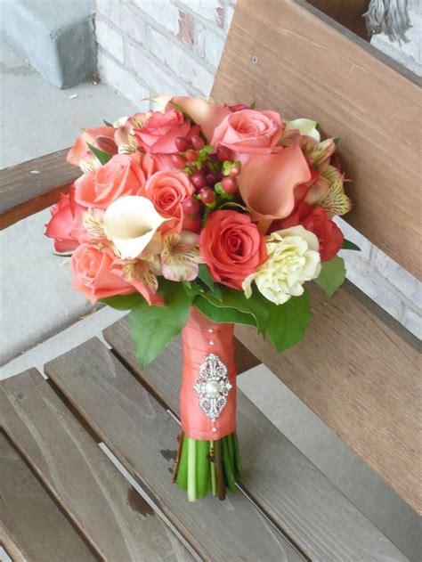 wedding bouquets coral Rustic set Wedding Dress Ideas Fresh On 2015 ...