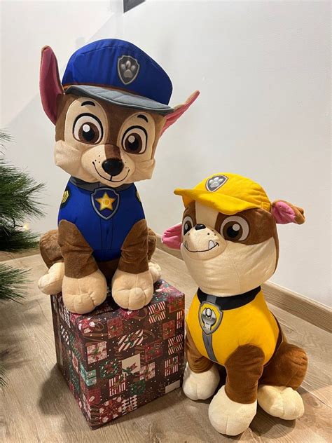 Paw Patrol Chase & Rubble: 1 for $50, 2 for $80, Hobbies & Toys, Toys & Games on Carousell