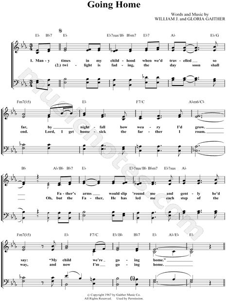 Lynda Randle "Going Home" Sheet Music (Easy Piano) in Eb Major ...