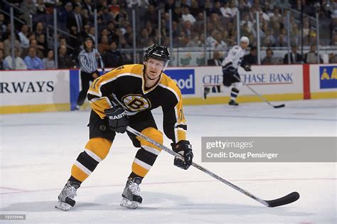 Left wing P.J. Axelsson of the Boston Bruins skates on the ice during ...