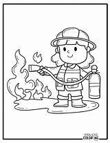 Fireman Axe Coloring Pages sketch template