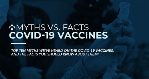 Myth vs. Fact: COVID-19 Vaccines and side effects| Memorial Hospital of ...