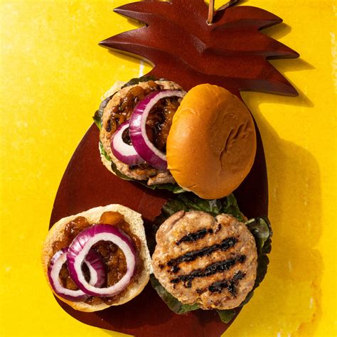 Pork Burgers with Pineapple-Hoisin Sauce - The Culinary Cellar