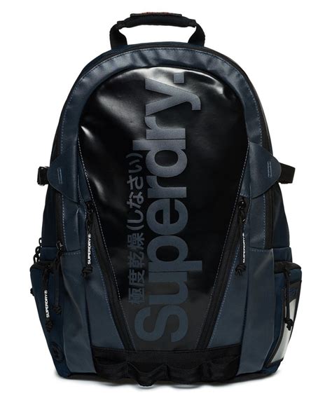 Mens - Mono Tarp Backpack in Navy | Superdry