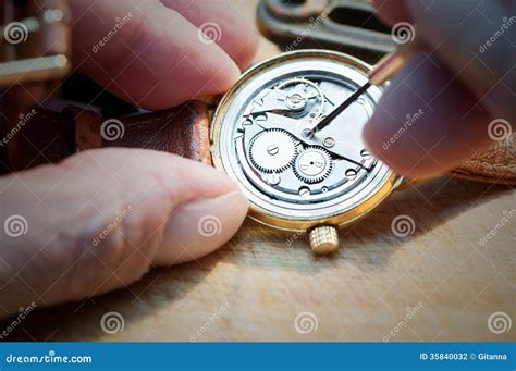 Repair of watches stock photo. Image of hour, parts, mechanical - 35840032