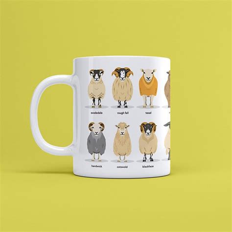 Sheep Mug Sheep Breeds Mug Sheep Gifts Farm Mug Farm Animal Mug Vet ...