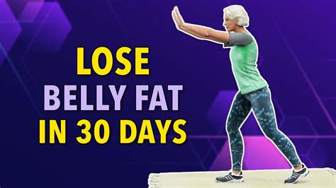 30-DAY BELLY FAT CHALLENGE OVER 60S – SENIORS WORKOUT - YouTube