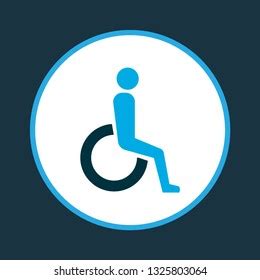 Handicapped Icon Colored Symbol Premium Quality Stock Vector (Royalty Free) 1325803064 ...