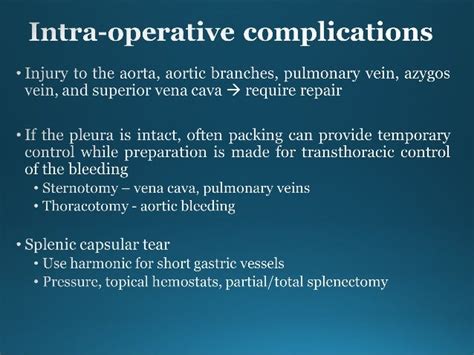 Post esophagectomy complications