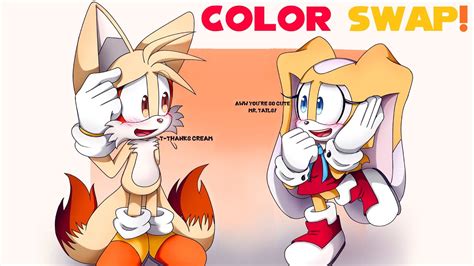 Tails and Cream Swap Colors! - Tails x Cream Sonic Comic Dub Compilation - YouTube